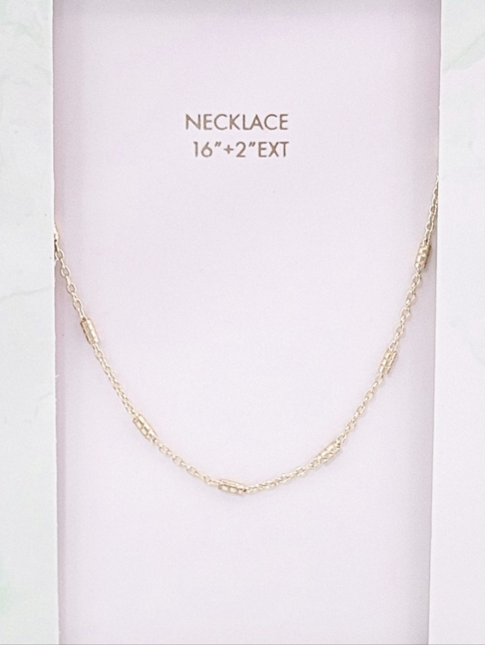 Argento Vivo Bar Station Necklace Gold Tone Minimalist Dainty Delicate Stackable